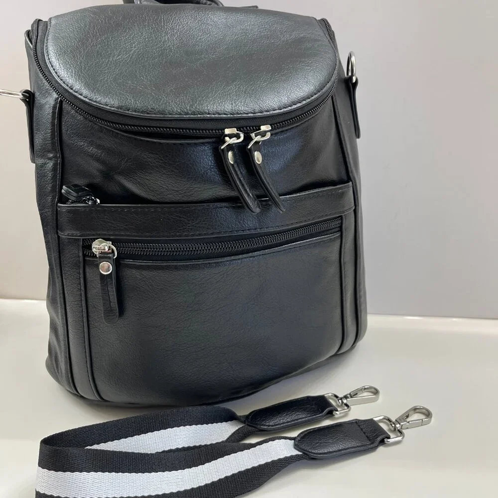 Nollia Mini Backpack Shoulder Bag Combo - Black - NWOT